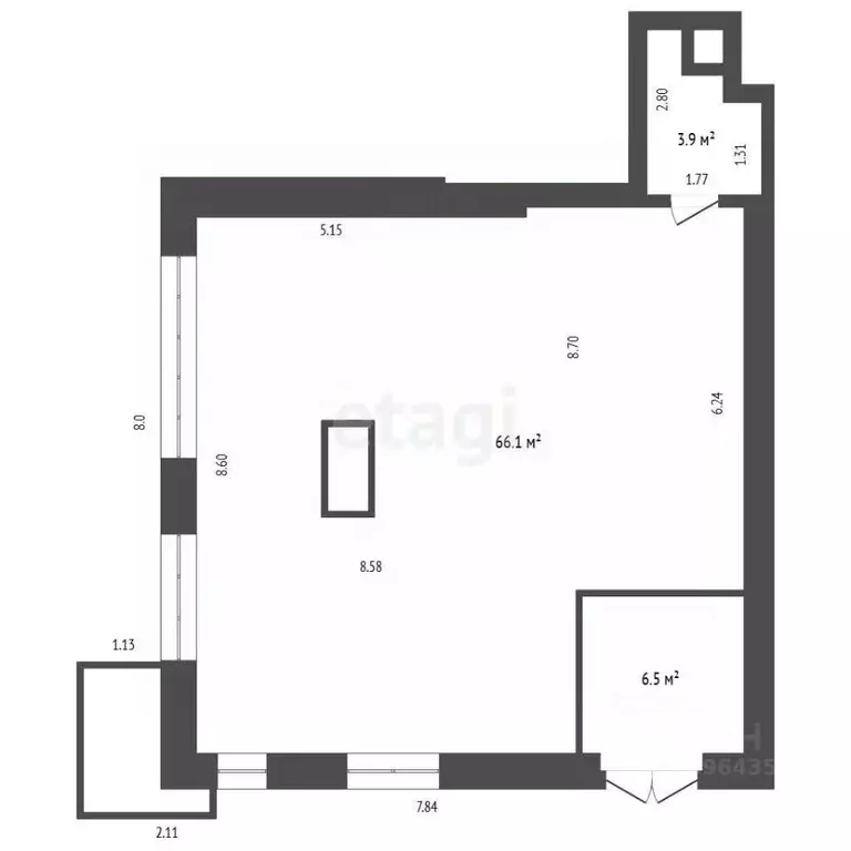 Помещение свободного назначения в Москва проезд Серебрякова, 11к2 (77 ... - Фото 2