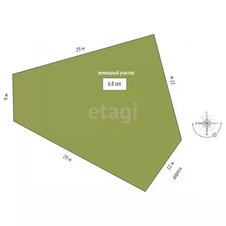 Участок в Крым, Бахчисарай ул. Бельбекская, 33 (6.88 сот.) - Фото 2