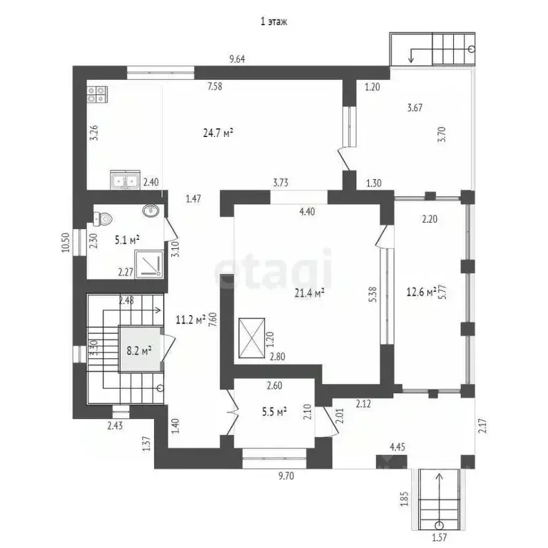 Дом в Калининградская область, Калининград ул. Задонского, 18 (284 м) - Фото 2