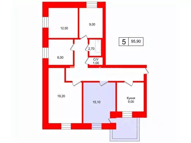 Комната Ленинградская область, Всеволожский район, Токсовское ... - Фото 2