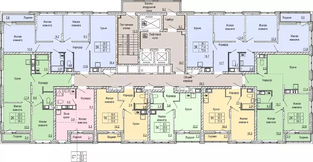 1-к кв. Нижегородская область, Нижний Новгород Кузнечиха Город жилой ... - Фото 2