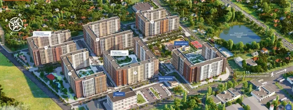 1-к кв. Москва Ленинградское ш., 228к7 (42.7 м) - Фото 0