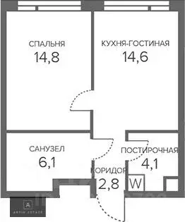 2-к кв. Москва Сосинская ул., 8 (42.36 м) - Фото 0