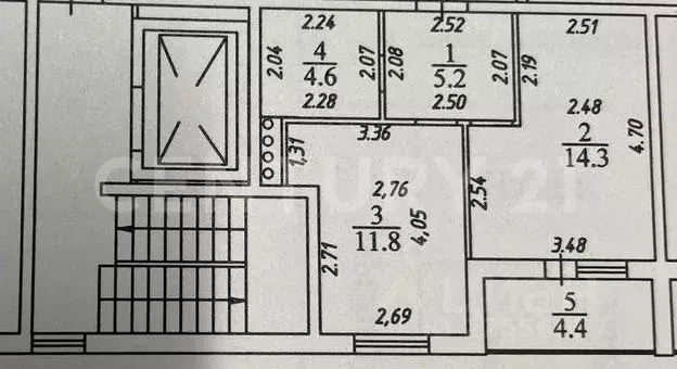 1-к кв. Калужская область, Белоусово г. Жуковский муниципальный округ, ... - Фото 2