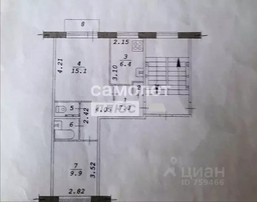 2-к кв. Новосибирская область, Новосибирск ул. Толбухина, 41/1 (42.7 ... - Фото 1