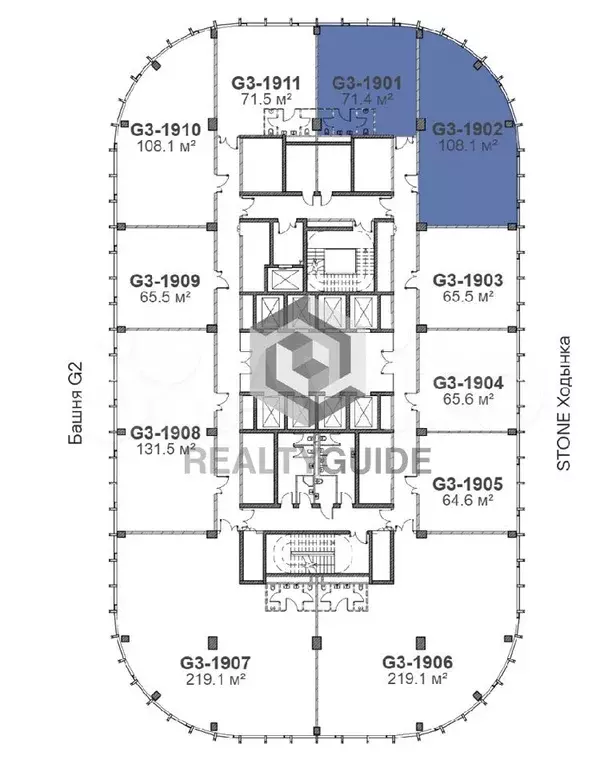 108 м2 Бизнес-центр  Stone Ходынка G-3  A - Фото 0