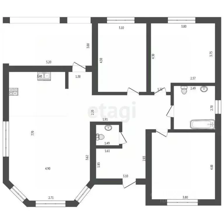 Дом в Ставропольский край, Пятигорск Скачки мкр,  (125 м) - Фото 2