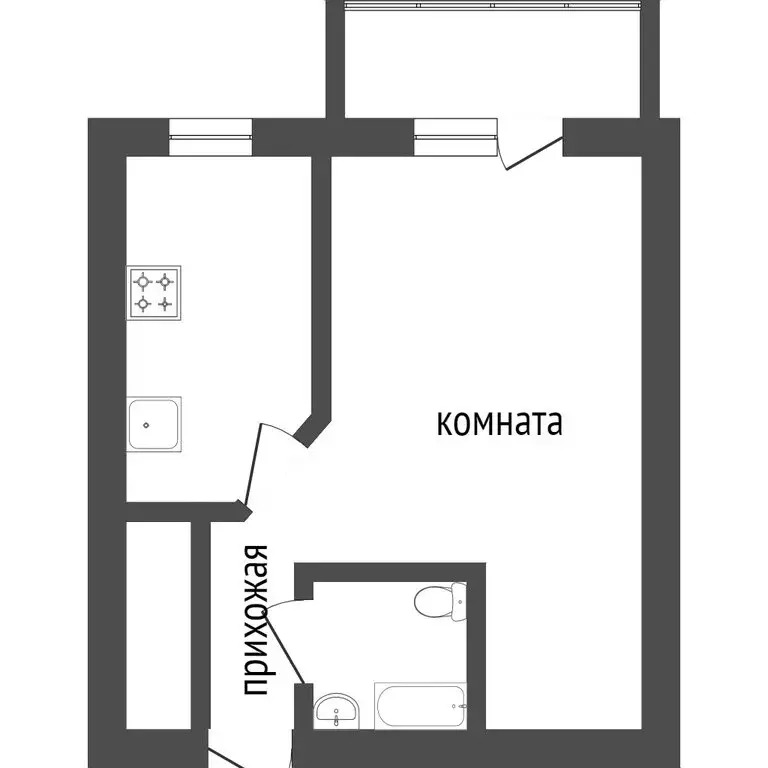 1-комнатная квартира: Улан-Удэ, 128-й микрорайон (43.6 м) - Фото 0