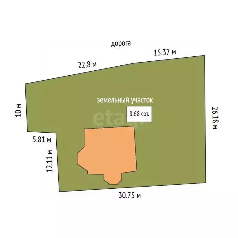 Дом в Тамбовская область, Кирсанов Садовый пер., 3 (268 м) - Фото 1