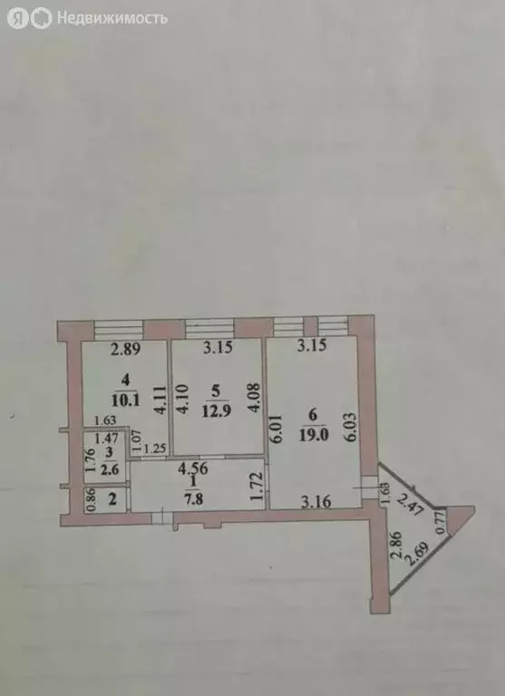 2-комнатная квартира: Липецк, улица Е.И. Замятина, 2 (53.7 м) - Фото 1