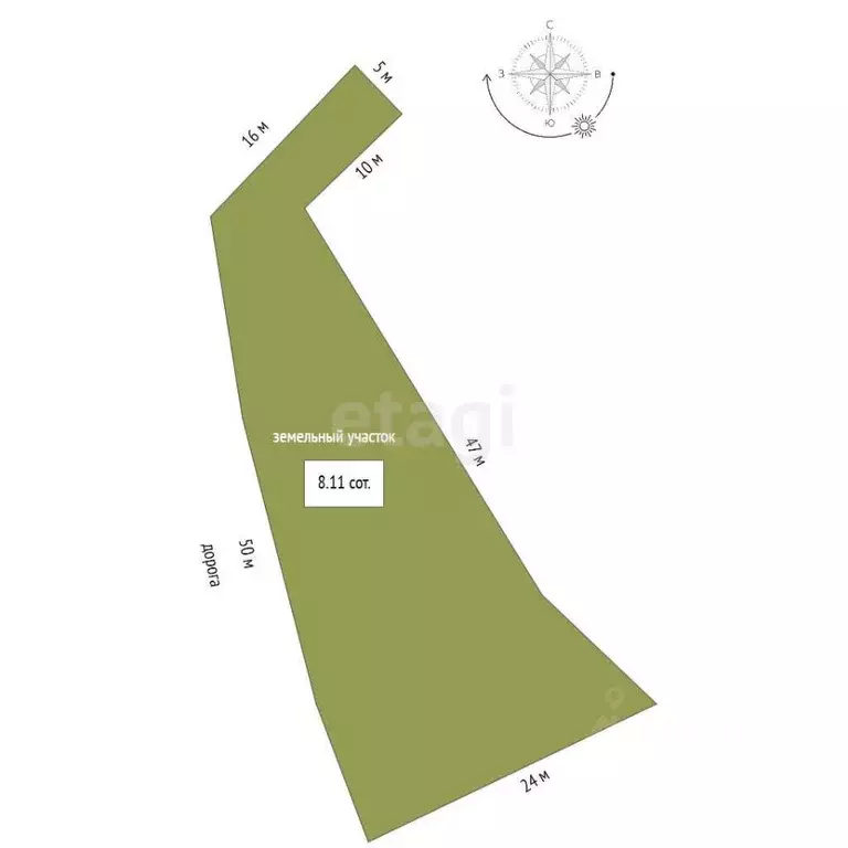 Участок в Крым, Ялта муниципальный округ, Восход пгт ул. Авроры (8.11 ... - Фото 2