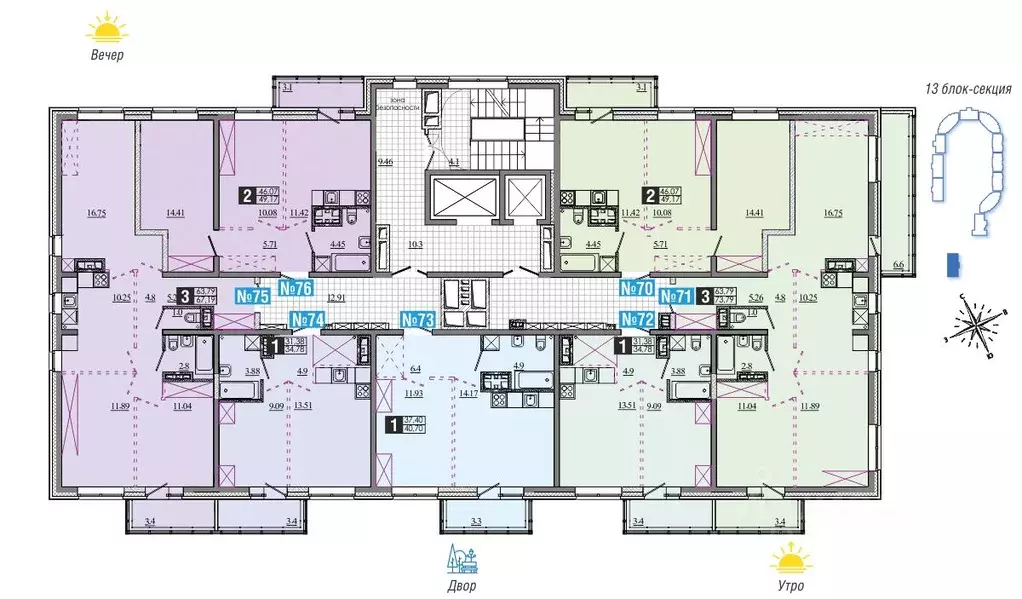 1-к кв. Иркутская область, Иркутск Ново-Ленино мкр,  (34.78 м) - Фото 1