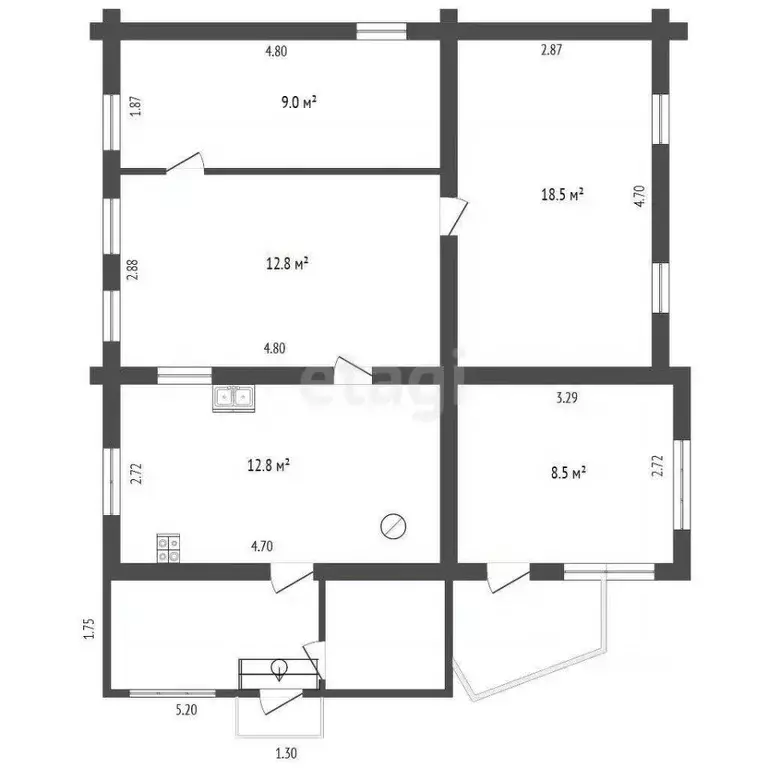 Дом в Башкортостан, Стерлитамак ул. Пугачева (73 м) - Фото 2