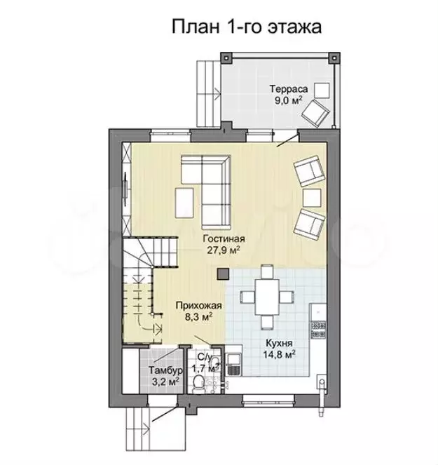 Дом 128 м на участке 5 сот. - Фото 0