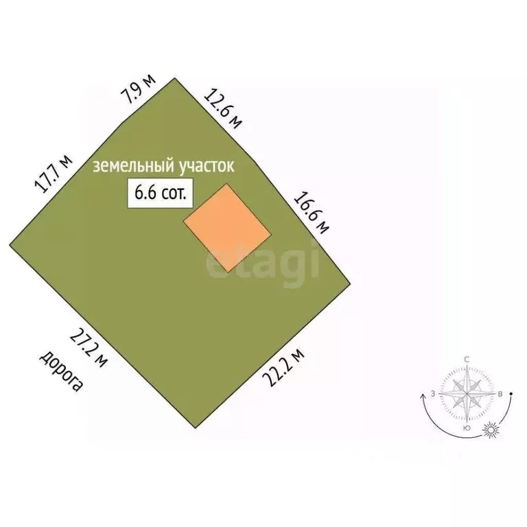Участок в Севастополь Балаклавский муниципальный округ, Гидростроитель ... - Фото 1