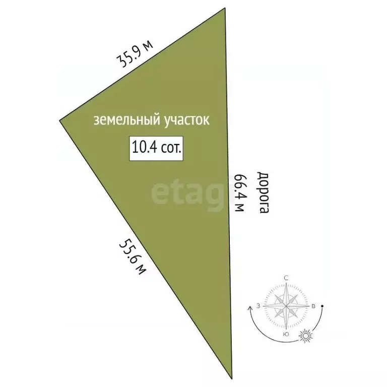 Участок в Московская область, Коломна ул. Фруктовая, 107 (10.4 сот.) - Фото 2