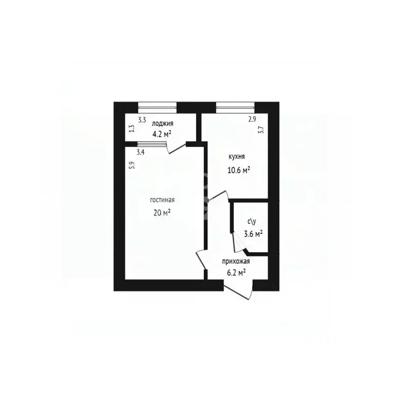 1-к кв. Дагестан, Дербент ул. Бабаева, 15 (45.0 м) - Фото 2