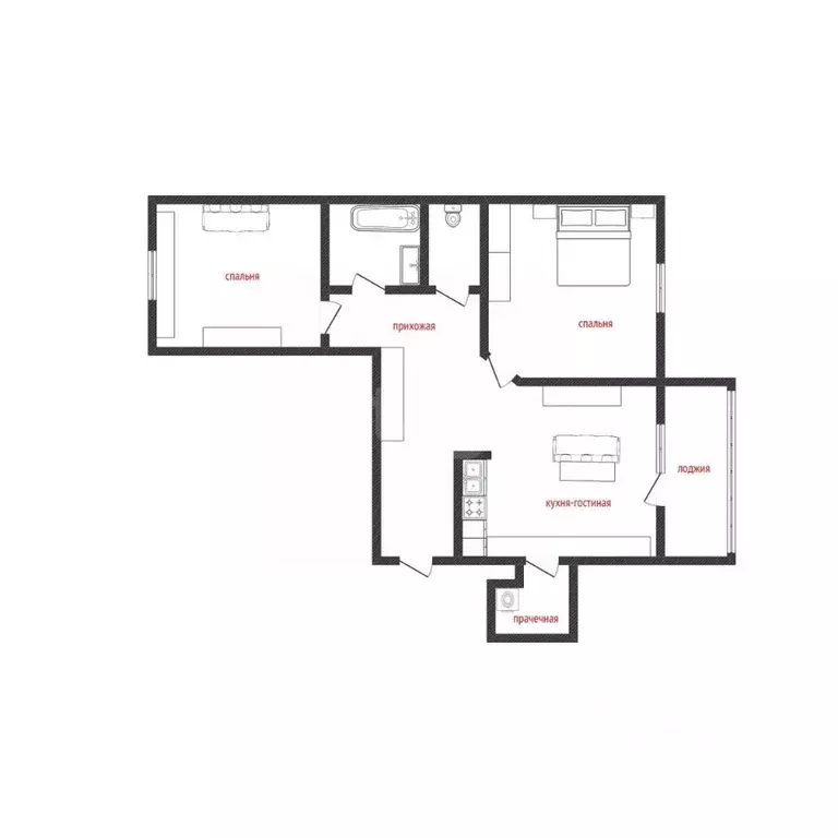 2-к кв. Смоленская область, Смоленск проезд Ипподромный, 7 (65.6 м) - Фото 1