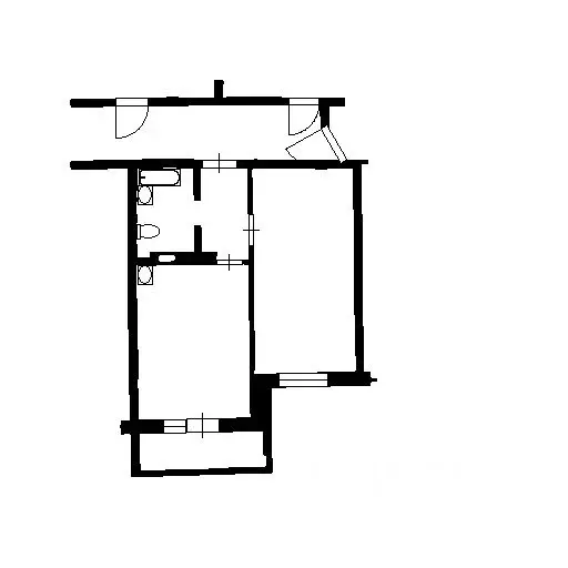 1-к кв. Новосибирская область, Новосибирск Троллейная ул., 1 (41.0 м) - Фото 2