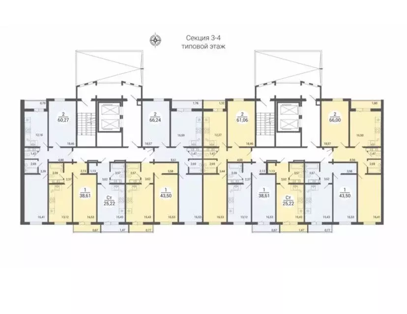 Продаётся 1-к квартира, 43.4 м - Фото 1
