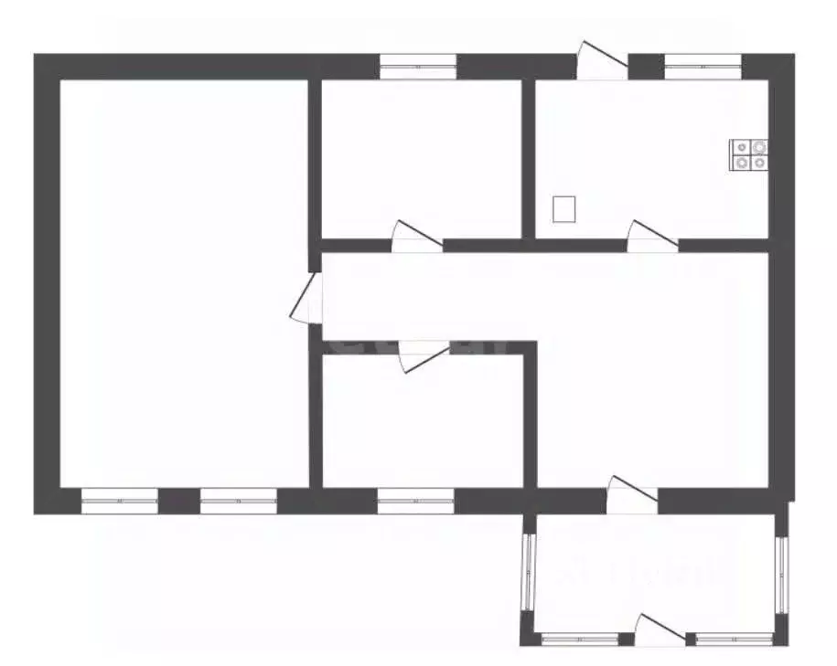 Дом в Воронежская область, Грибановский пгт ул. Советская, 348 (66 м) - Фото 1
