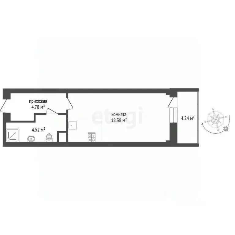 Студия Псковская область, Псков Овсище исторический район, проезд ... - Фото 2