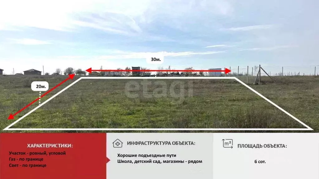 Участок в Крым, Симферопольский район, с. Мирное  (6.0 сот.) - Фото 1