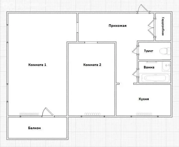 2-комнатная квартира: Лыткарино, Октябрьская улица, 30 (45.7 м) - Фото 1