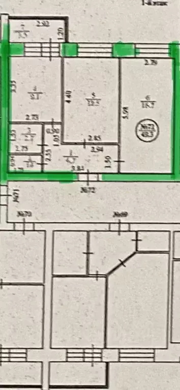 2-к кв. Орловская область, Орловский муниципальный округ, д. Образцово ... - Фото 2