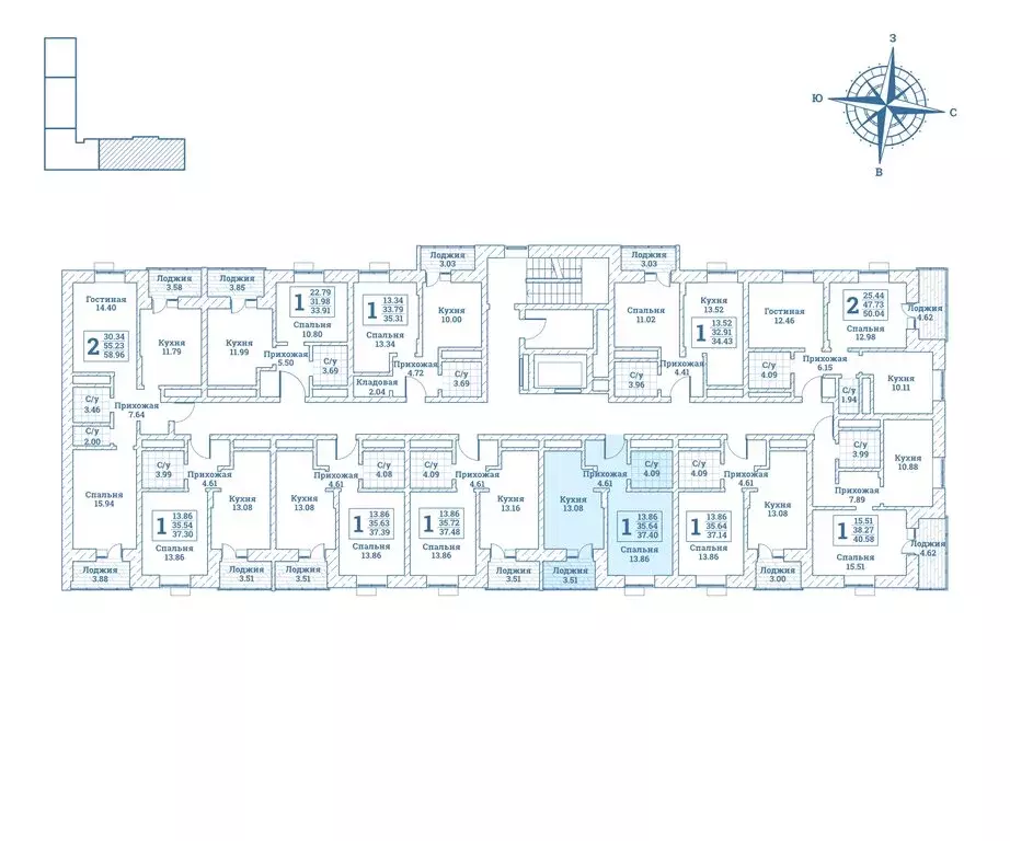 1-комнатная квартира: Монино, улица Генерала Ковачевича, 8к1 (37.7 м) - Фото 2