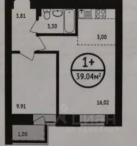 2-к кв. Башкортостан, Уфа ул. Асхата Мирзагитова, 10/1 (38.4 м) - Фото 2