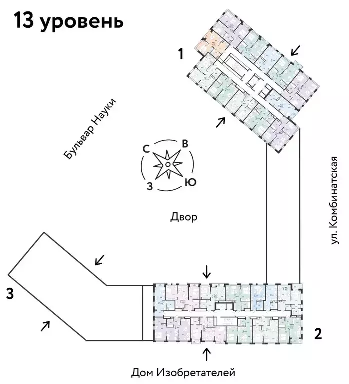 2-к кв. Тюменская область, Тюмень Комбинатская ул., 16к1 (46.36 м) - Фото 1