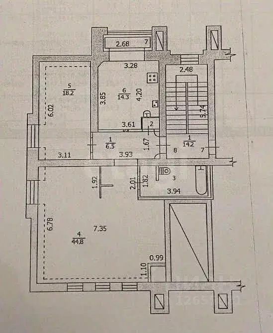 2-к кв. Костромская область, Кострома ул. Энгельса, 13А (93.4 м) - Фото 1