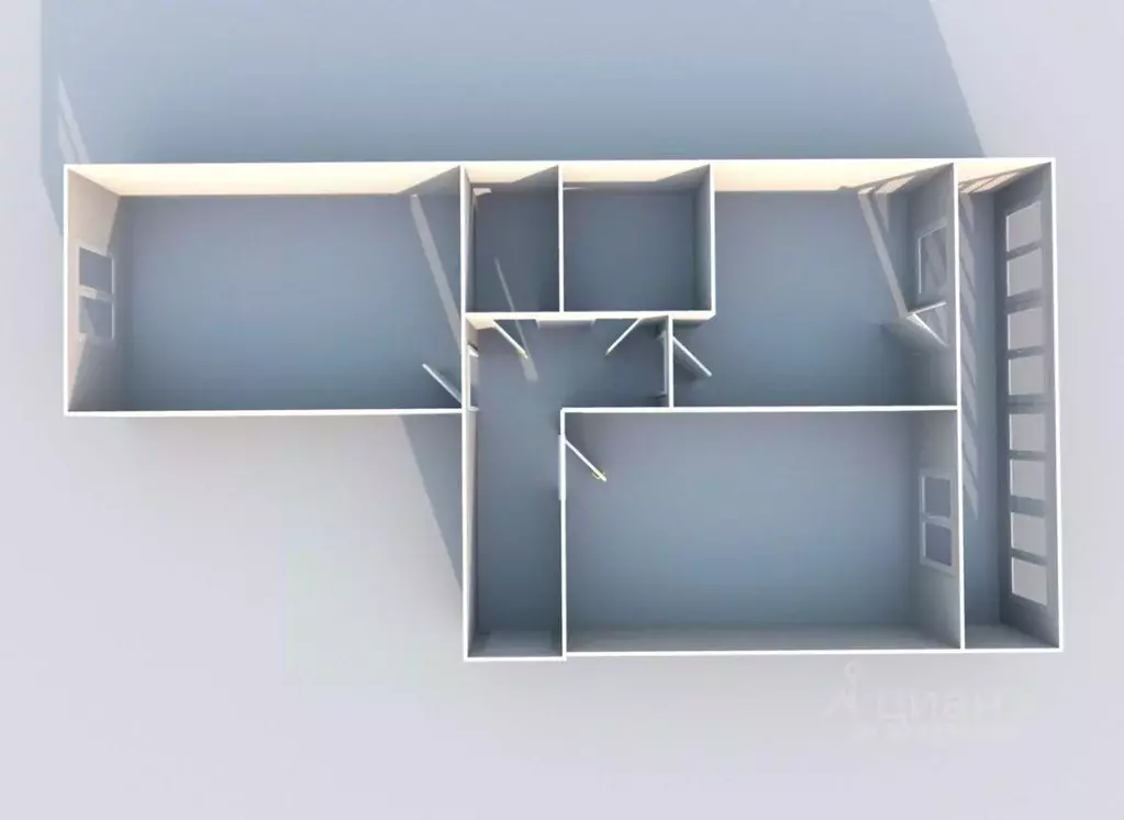 2-к кв. Курганская область, Курган Заозерный жилрайон, 7-й мкр, 24 ... - Фото 2