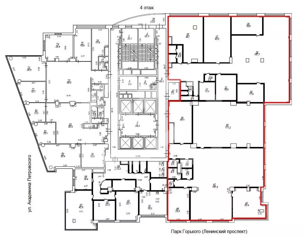 Помещение свободного назначения в Москва Ленинский просп., 15А (827 м) - Фото 2