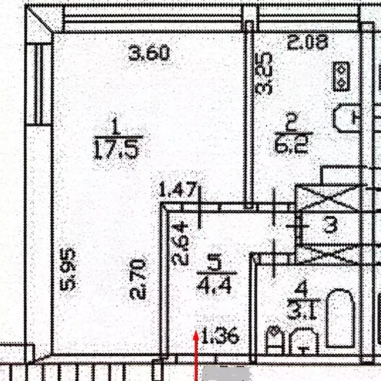 1-к кв. Санкт-Петербург Московский просп., 224 (32.0 м) - Фото 2