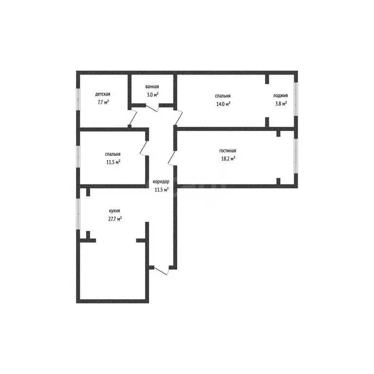 4-комнатная квартира: Махачкала, проспект Гамидова, 77А (100 м) - Фото 1