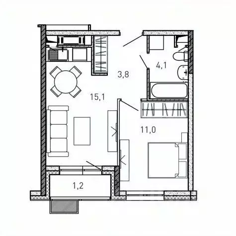 1-к кв. Московская область, Балашиха ул. Твардовского, вл36к4 (35.2 м) - Фото 0