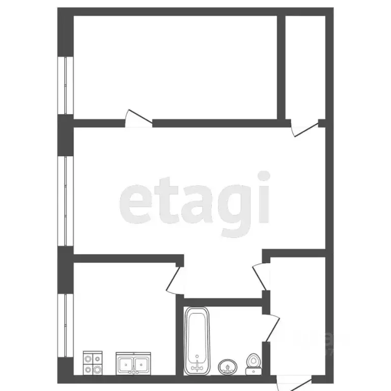 2-к кв. Тверская область, Торжок ул. Завидова, 1 (43.0 м) - Фото 1