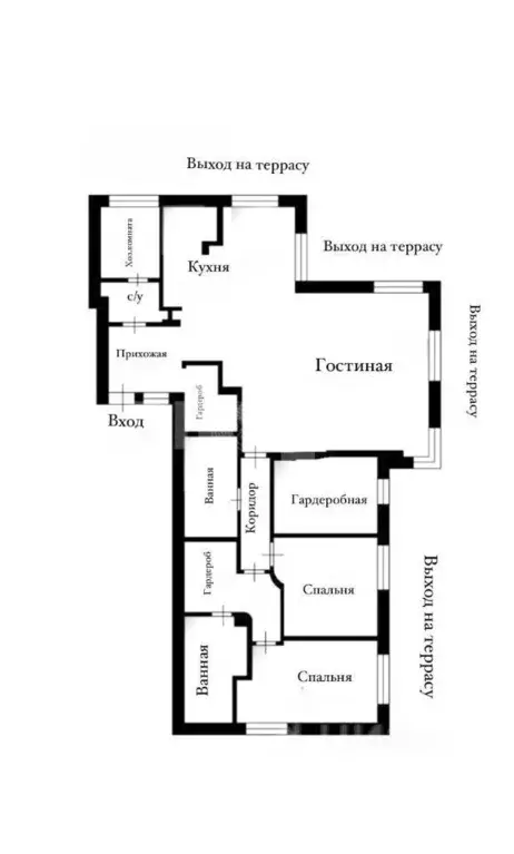 4-к кв. Москва Мосфильмовская ул., 70к1 (236.0 м) - Фото 1