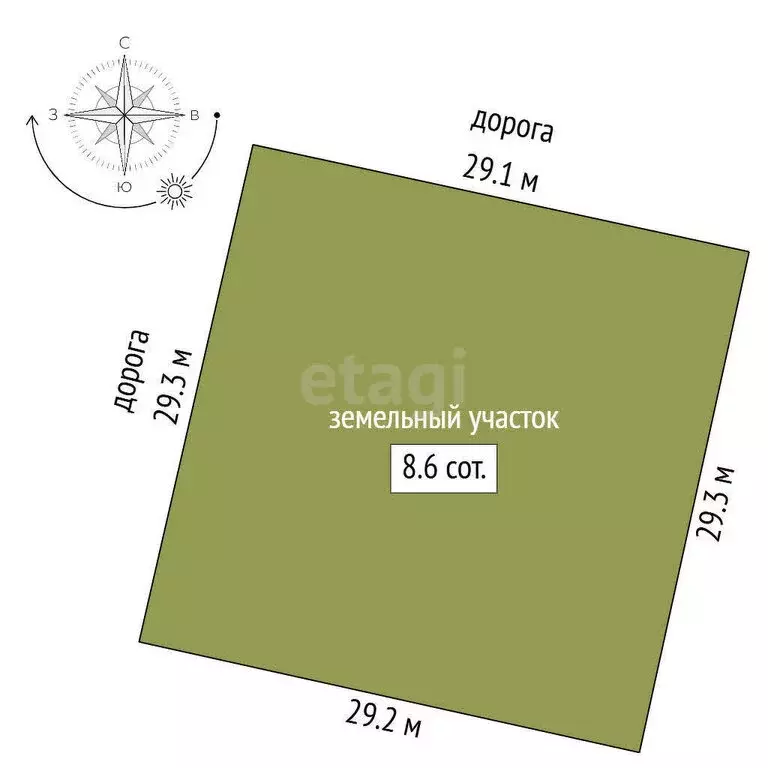 Участок в Заводоуковск, улица Дмитрия Менделеева (8.6 м) - Фото 1