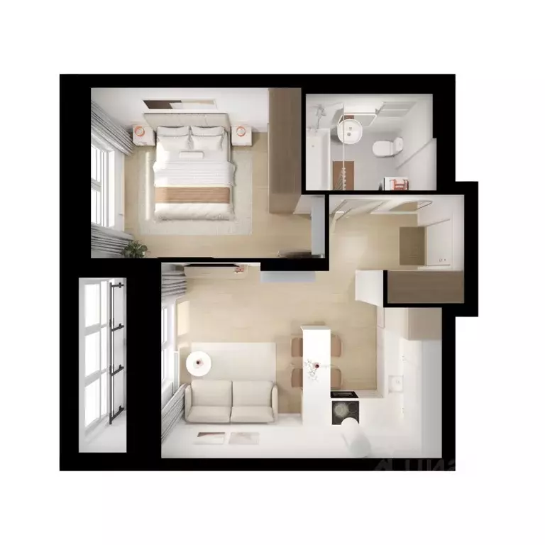 1-к кв. Ярославская область, Ярославль Волга Парк жилой комплекс, 2В ... - Фото 2