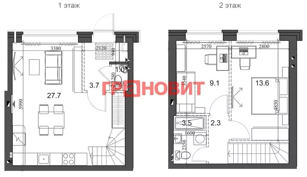 3-комнатная квартира: посёлок Элитный, микрорайон Берёзки, 175 (62.1 ... - Фото 0