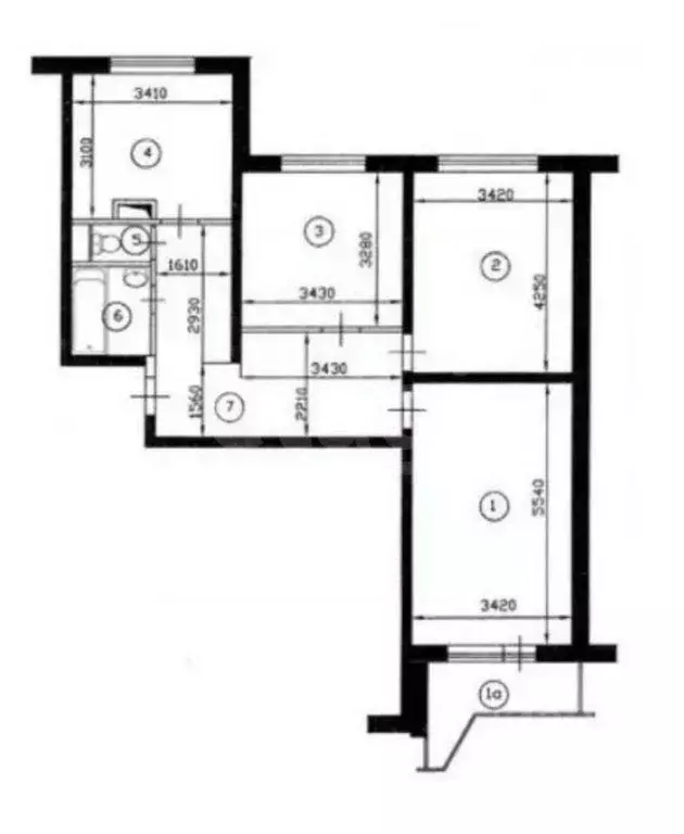 3-к кв. Татарстан, Казань ул. Хайдара Бигичева, 33 (72.8 м) - Фото 2