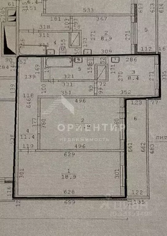 Квартира, 2 комнаты, 62 м - Фото 0