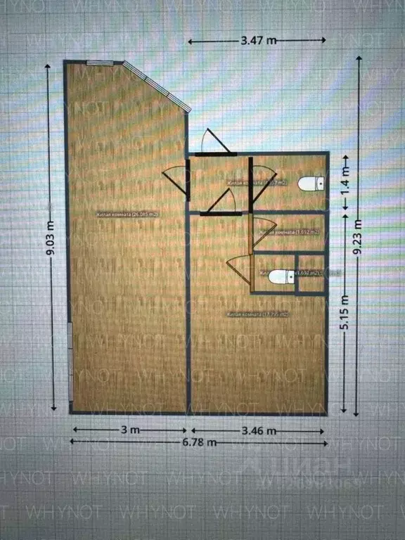 Помещение свободного назначения в Москва 4-й Вятский пер., 16К1 (55 м) - Фото 2
