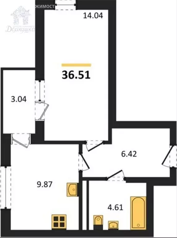 1-комнатная квартира: Воронеж, Острогожская улица, 156/2 (36.51 м) - Фото 1