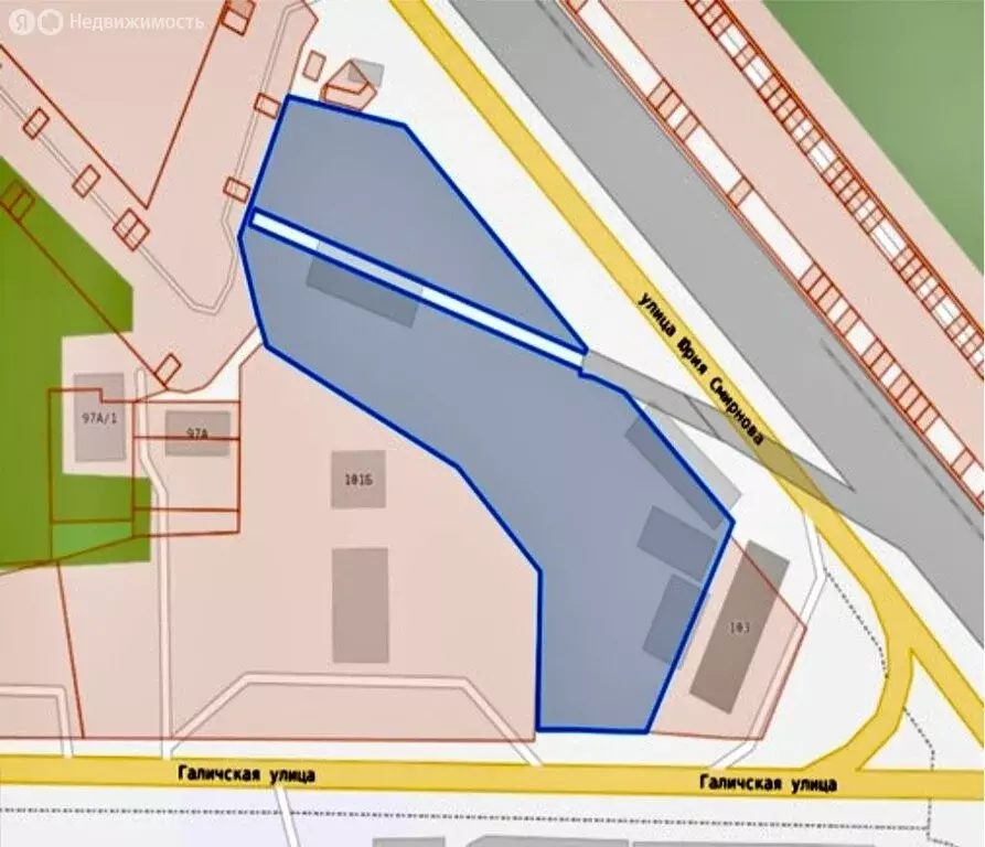 Участок в Кострома, Галичская улица, 101Б (50.4 м) - Фото 1