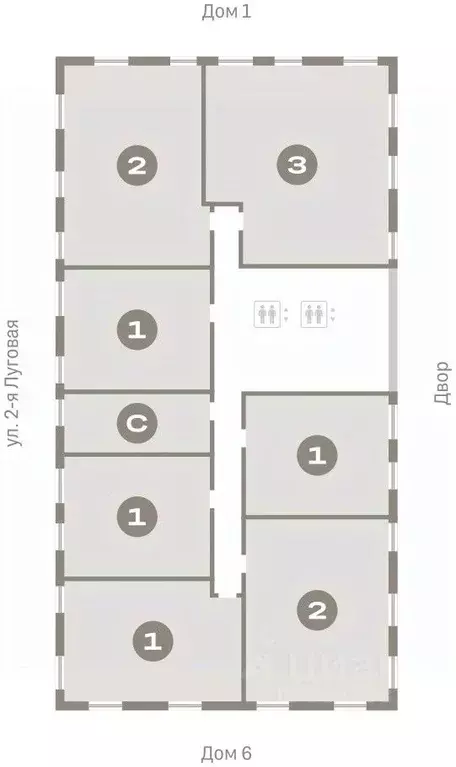 1-к кв. Тюменская область, Тюмень Мысовская ул., 26к1 (50.87 м) - Фото 1