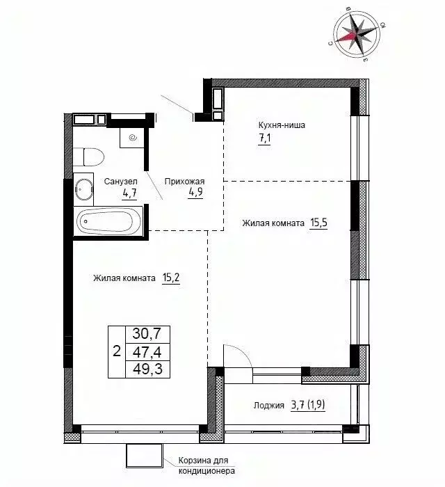 2-к кв. Приморский край, Надеждинский район, пос. Новый ул. Ленина, ... - Фото 1